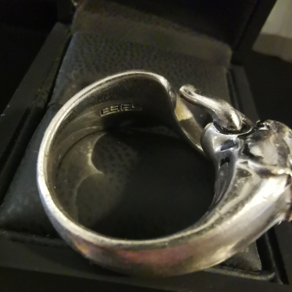 Effy Men's Panther Ring Sterling Silver US 10.5 - Picture 7 of 11